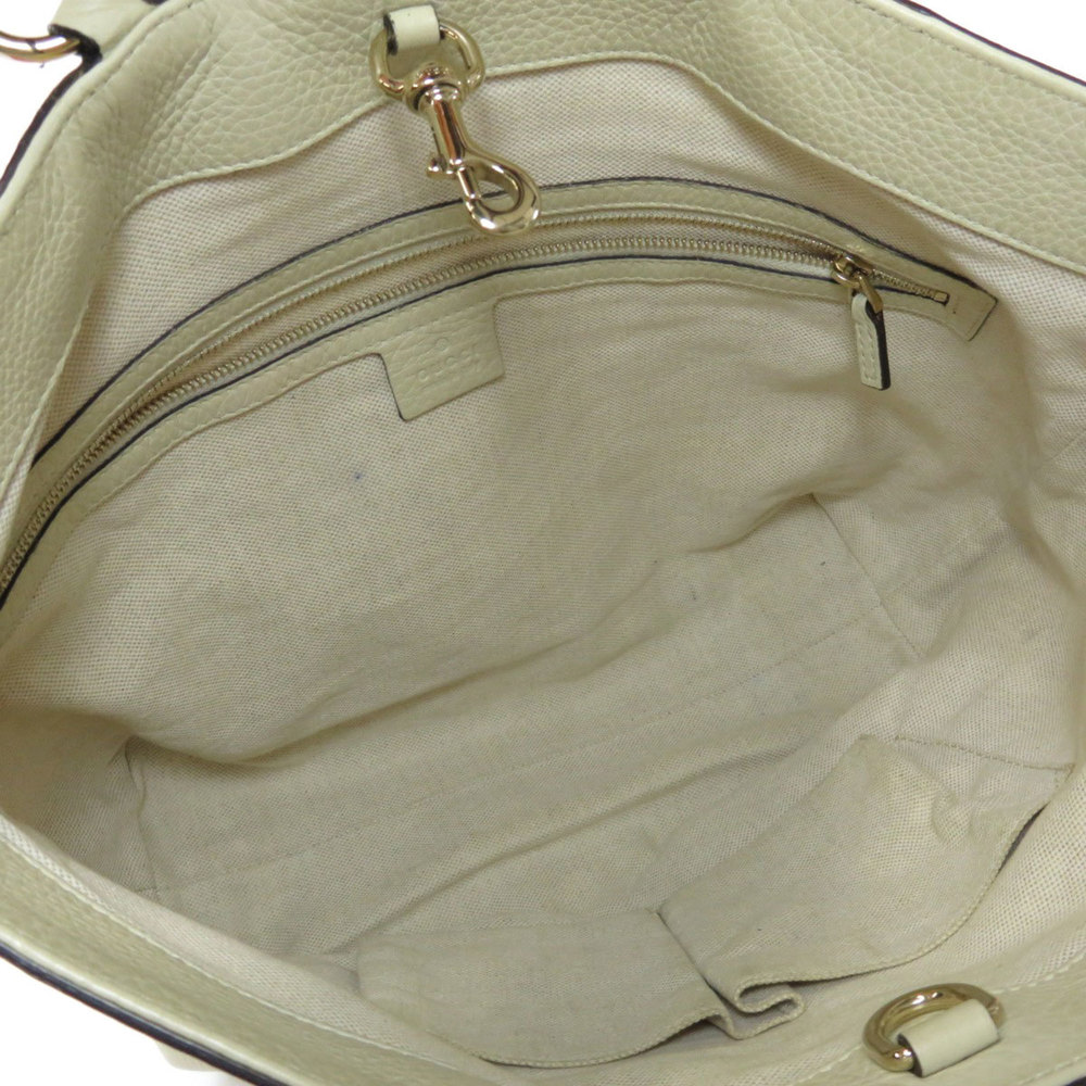 GUCCI 338965 Bamboo Handbag Leather Ladies - Picture 5 of 10